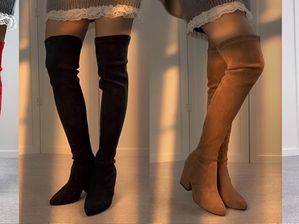 matuo　2点 Amazon.com | Mtzyoa Women Over The Knee Boots Black Size 6
