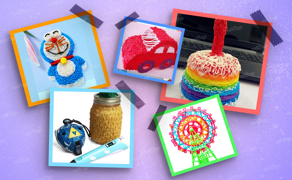 Zest 4 Toyz 3D Printing Pen for Kids with LCD Display Adjustable Temperature 3D Drawing Pen