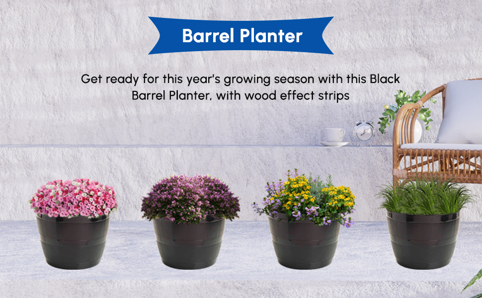 Outdoor/ Indoor Barrel Planter