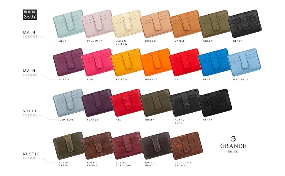Amazon.com: grande 3607 Genuine Leather Card Holder For Amazon.com: grande 3607 Genuine Leather Card Holder For