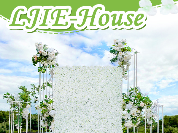 Amazon.com : White Artificial Floral Backdrop Wall Panels