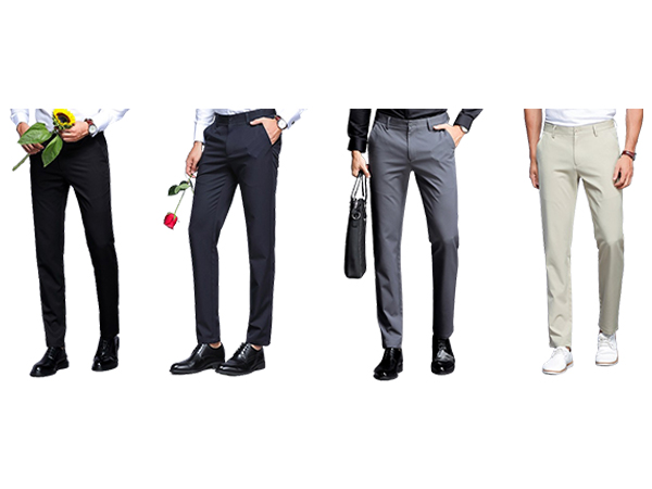 Amazon.com: YND Men's High Stretch Golf Pants, Slim-Fit Flat