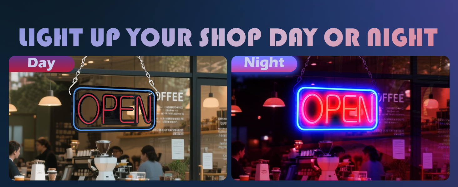 neon open sign