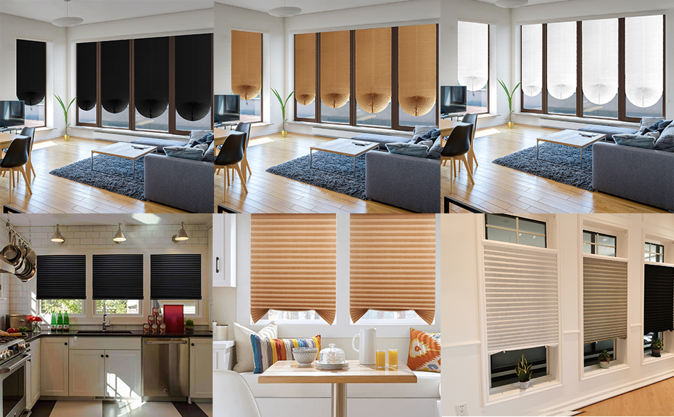 Temporary Blackout Blinds, Blackout Blinds Stick on Curtains for