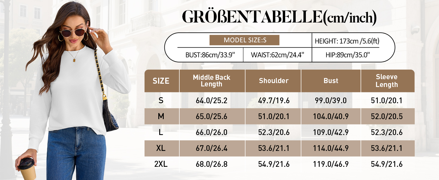 Totatuit Einfarbig Bluse Damen Langarmshirt Rundhals Longshirt Langarm Top
| Totatuit Damen Langarmshirt Oberteile Rund 4a51fe7f 3966 4e41 8f51 8cf624a6a3c0. CR0,0,1464,600 PT0 SX1464 V1