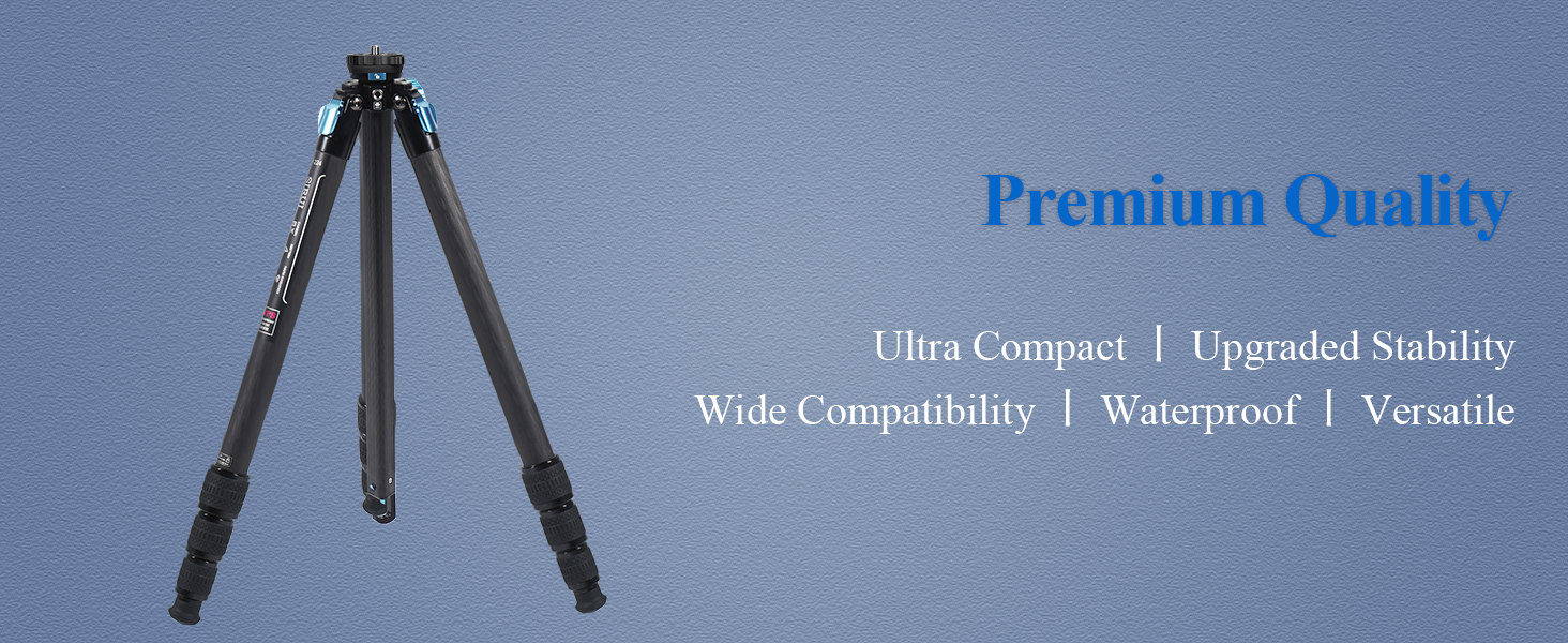 SIRUI Professional Heavy Duty Carbon Fiber Tripod, 68.9