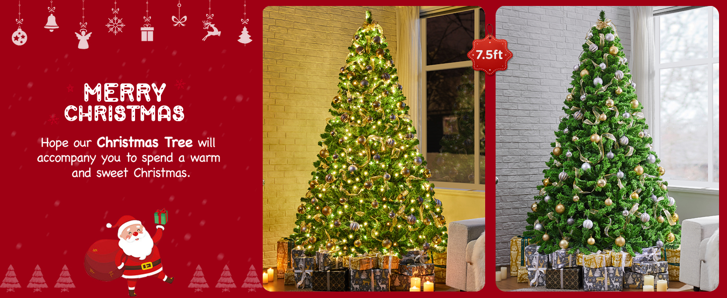Flocked Artificial Christmas Tree