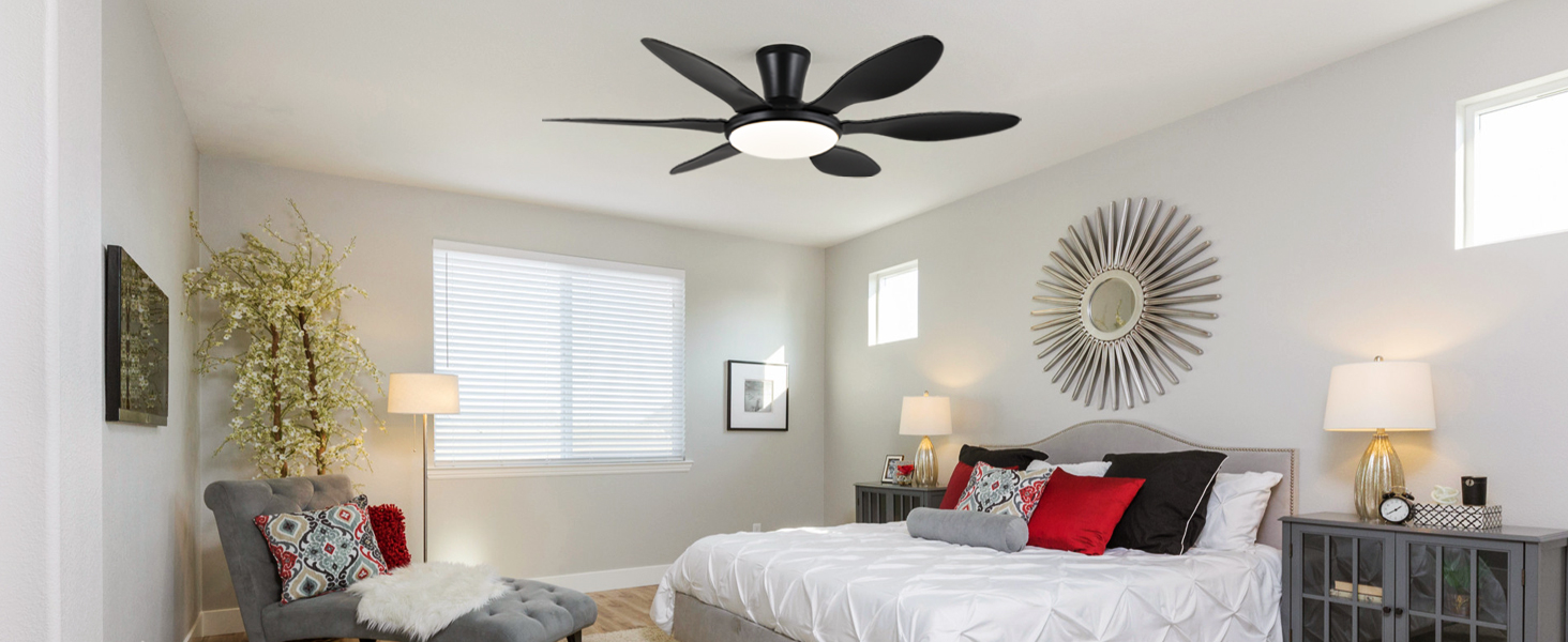 bedroom ceiling fans with lights