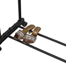 Double Pole Cloth Rack 5 Stainless Steel Portable Double Pole