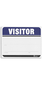 visitor name badge stickers