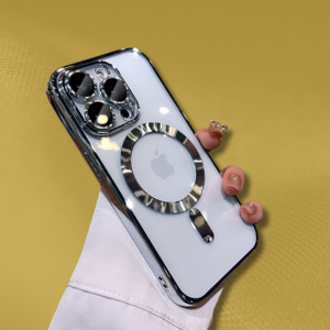 Capa Capinha Case Luxo Elegancia Iphone Magsafe Proteção Camera Individual Lente