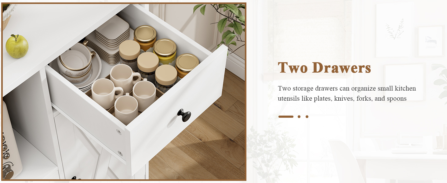 buffet cabinet with drawers