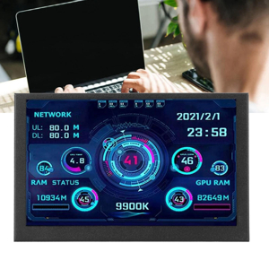 5 Inch IPS USB Mini Screen AIDA64 PC CPU GPU RAM HDD Data Monitor Computer Temperature Display