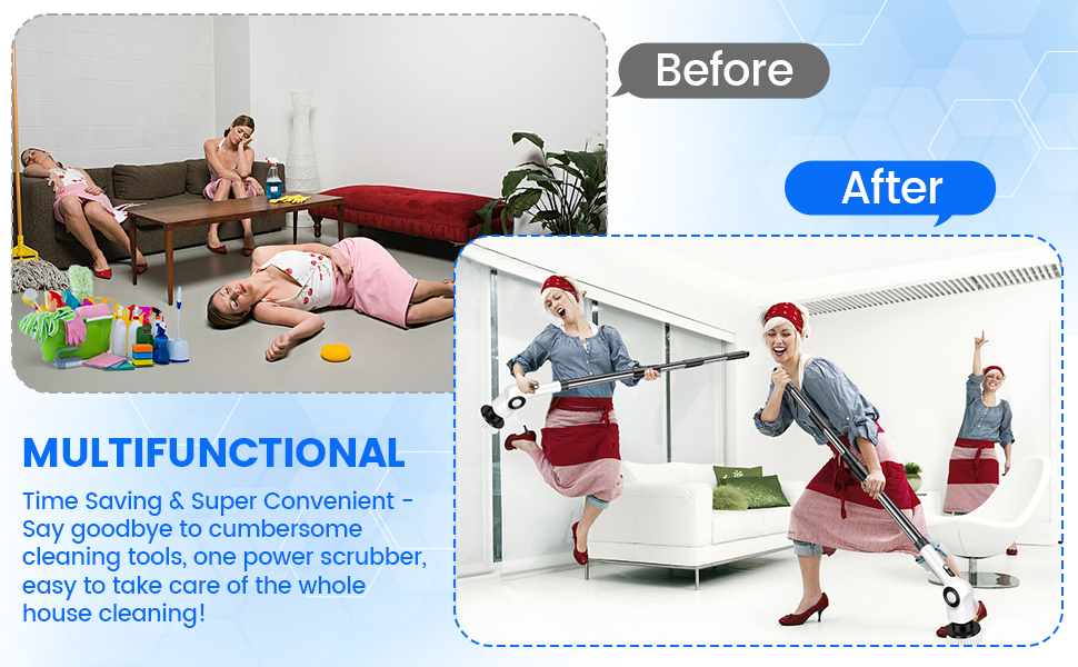 MIRACLE ELECTRIC CLEANING BRUSH - ALL-IN-ONE CLEANING TOOL TO EASILY SOLVE HOUSEHOLD PROBLEMS