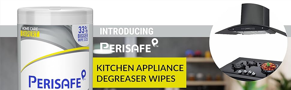 Perisafe Kitchen Appliance Degreaser Wipes A+ 5