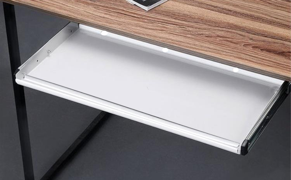SKYZONAL Keyboard Tray Under Desk HeavyDuty Metal Slide