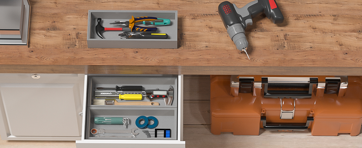 Silver Tool Organizer