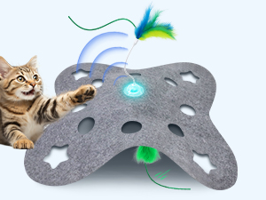 cat mat toy feather wand