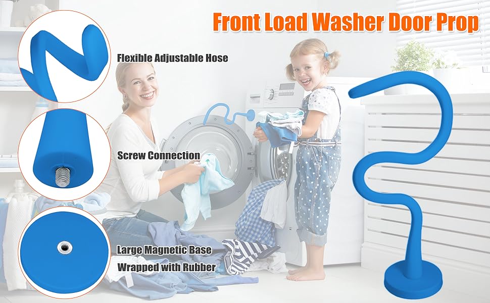Front Load Washer Door Prop Washing Machine Door Stopper with 2.6Inch Base