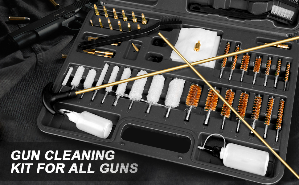 KLOLA Gun Cleaning Kit Universal, Rifle Cleaning Kit with Case Gun