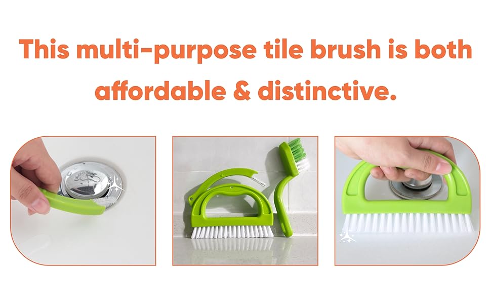 3 in 1 Tile Joint Cleaner Brush Joint Scrubber for Deep Cleaning