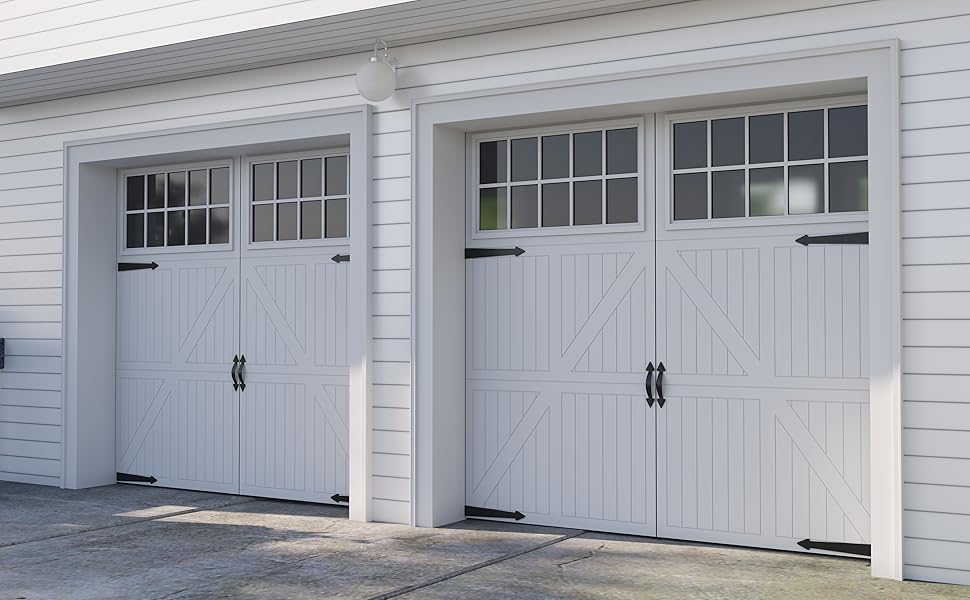 ZEKOO Garage Door Decorative Hardware Kit, 8