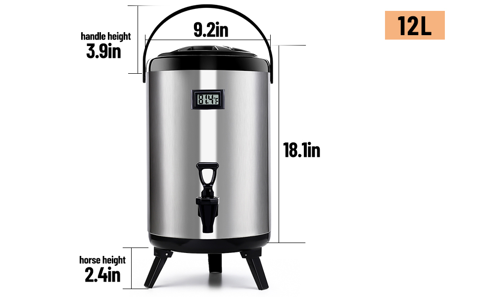 WantJoin Insulated Beverage DispenserHot water Urn for
