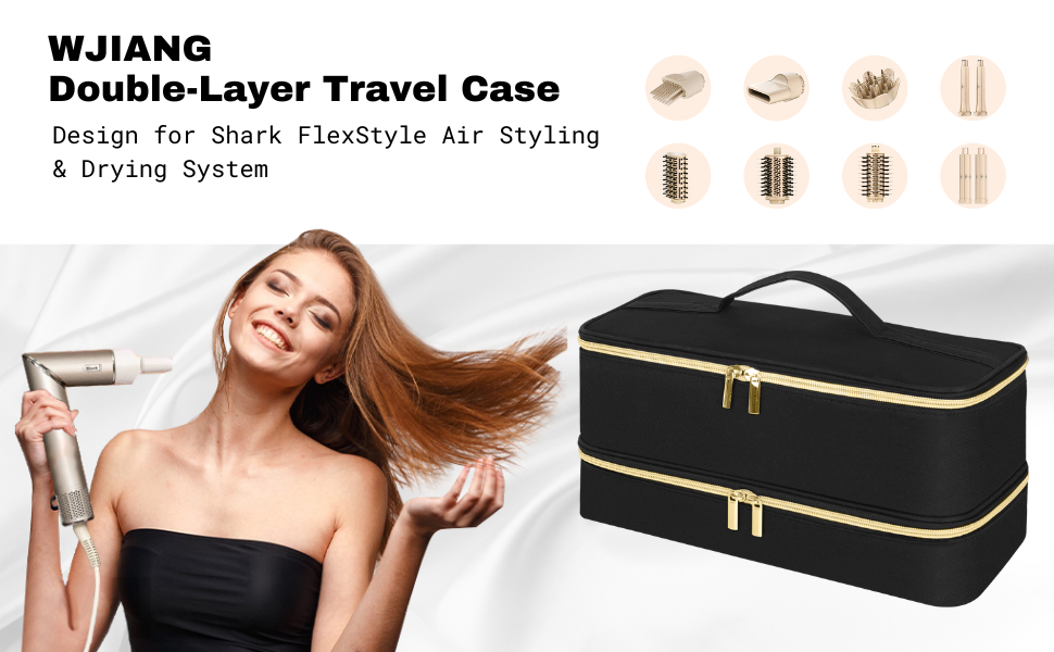 DoubleLayer Travel Case for Shark Flexstyle, Carrying Case for