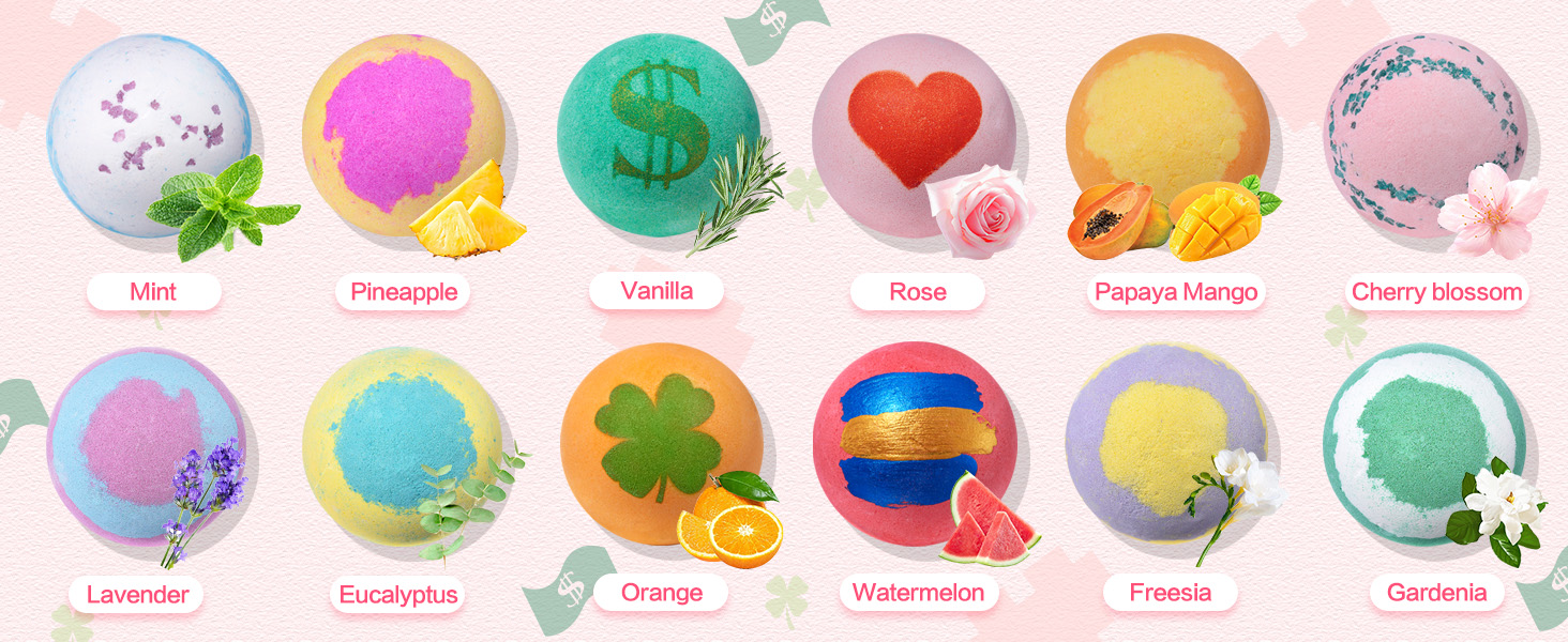 Bath Bombs, Aofmee Bath Bombs for Women, 12 Bath Bomb for Kids Girls