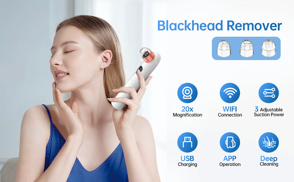 Blackhead Remover Vacuum with Camera 2023 Newest, Electric