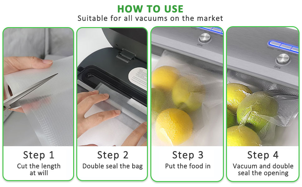 Anysea Vacuum Sealer Food Saver Bags Sac Sous Vide Rouleau