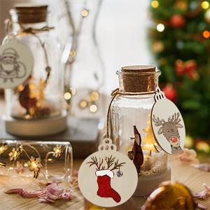 unfinished wood slices