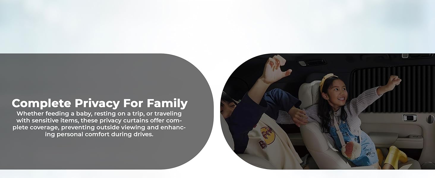 4 pc car window curtain