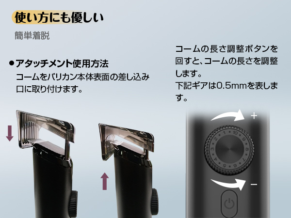 Amazon.co.jp: バリカン「業界革新機種・20段階刈り長さ調節・一