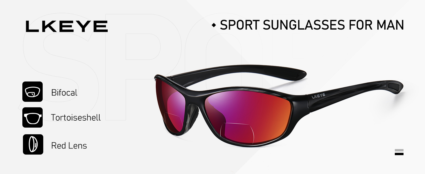 Bifocal Reading Sunglasses Men Women Sports Style Sun Reader Wrap Around Build-In