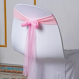 tulle table sashes