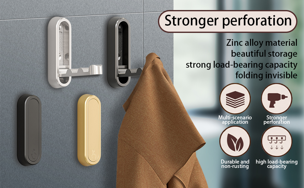 Hooks for Wall - Black Hooks for Hanging