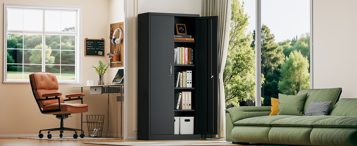 Metal cabinet for living room