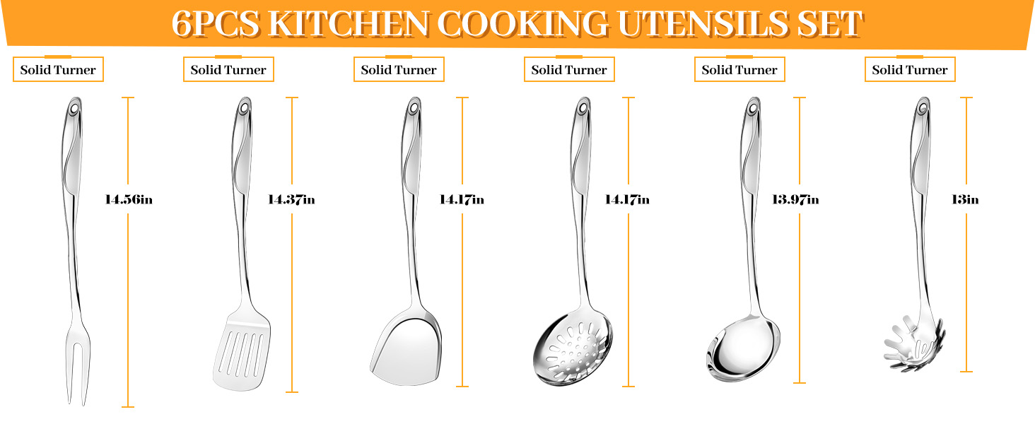 stainless steel cooking utensils; stainless steel utensils set; kitchen utensils; kitchen utensils
