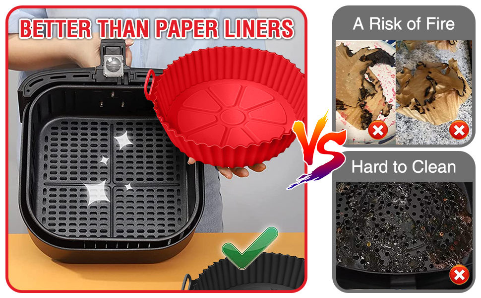 Redblk 8 inch silicone liners a3