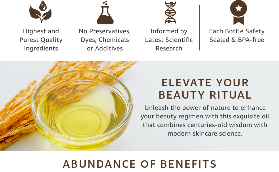 premium quality cosmetic grade rice bran oil pure organic cleansing balms facial serum lotion cream