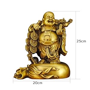 Amazon.co.jp: 布袋様 置物 布袋さん 七福神 ご利益 金運 縁起