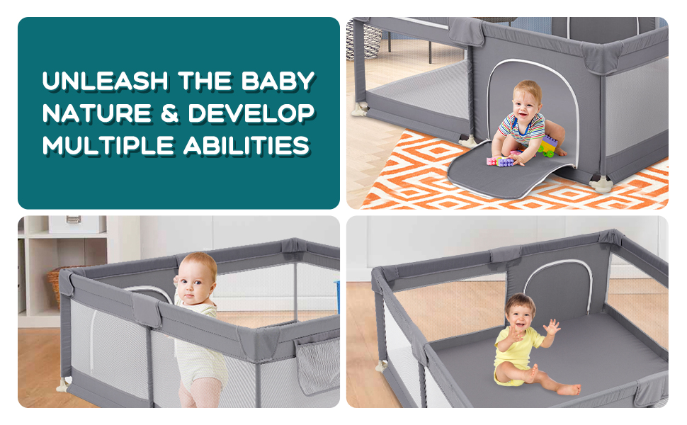 EAPURA Baby Playpen, Baby Playard, Baby fence play area