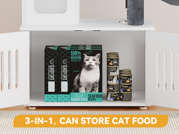 Amazon.com: YITAHOME Cat Tree with Litter Box Enclosure, 2