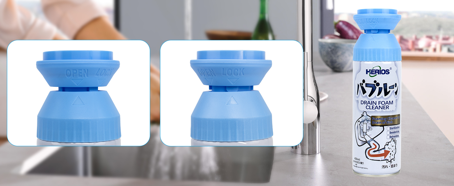 Herios Drain Cleaner,Powerful Sink and Drain Cleaner Fast