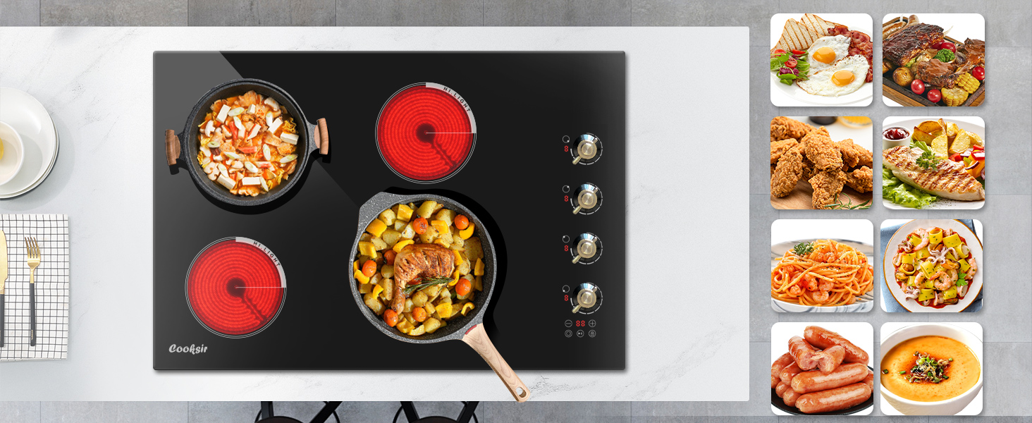 4 burner electric cooktop