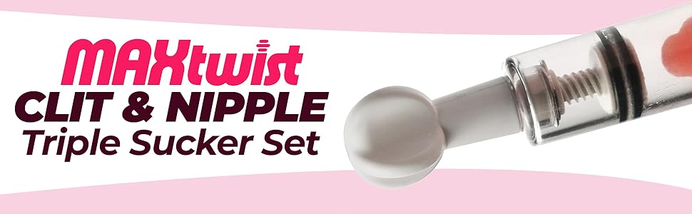 maxtwist sex toy nipple triple sucker set size matters sizematters enhancement sensitivity 