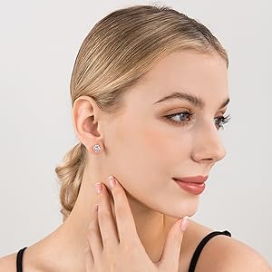 Threadless Flat Back Stud Earrings