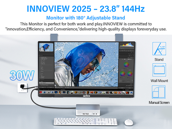 INNOVIEW モバイルモニター 23.8インチ Amazon.co.jp: デュアル モバイルモニター 23.8インチ InnoView