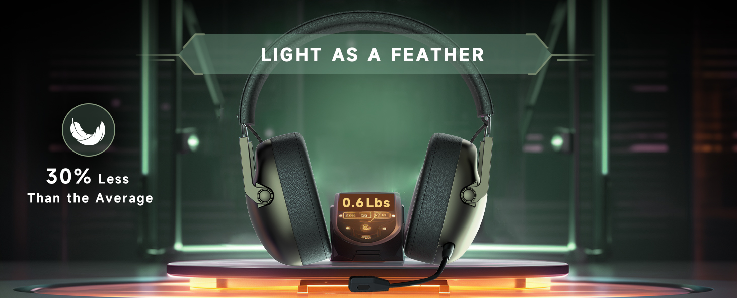 Kapeydesi gaming headset wireless with microphones for mac pc ps5 ps4 switch nintendo